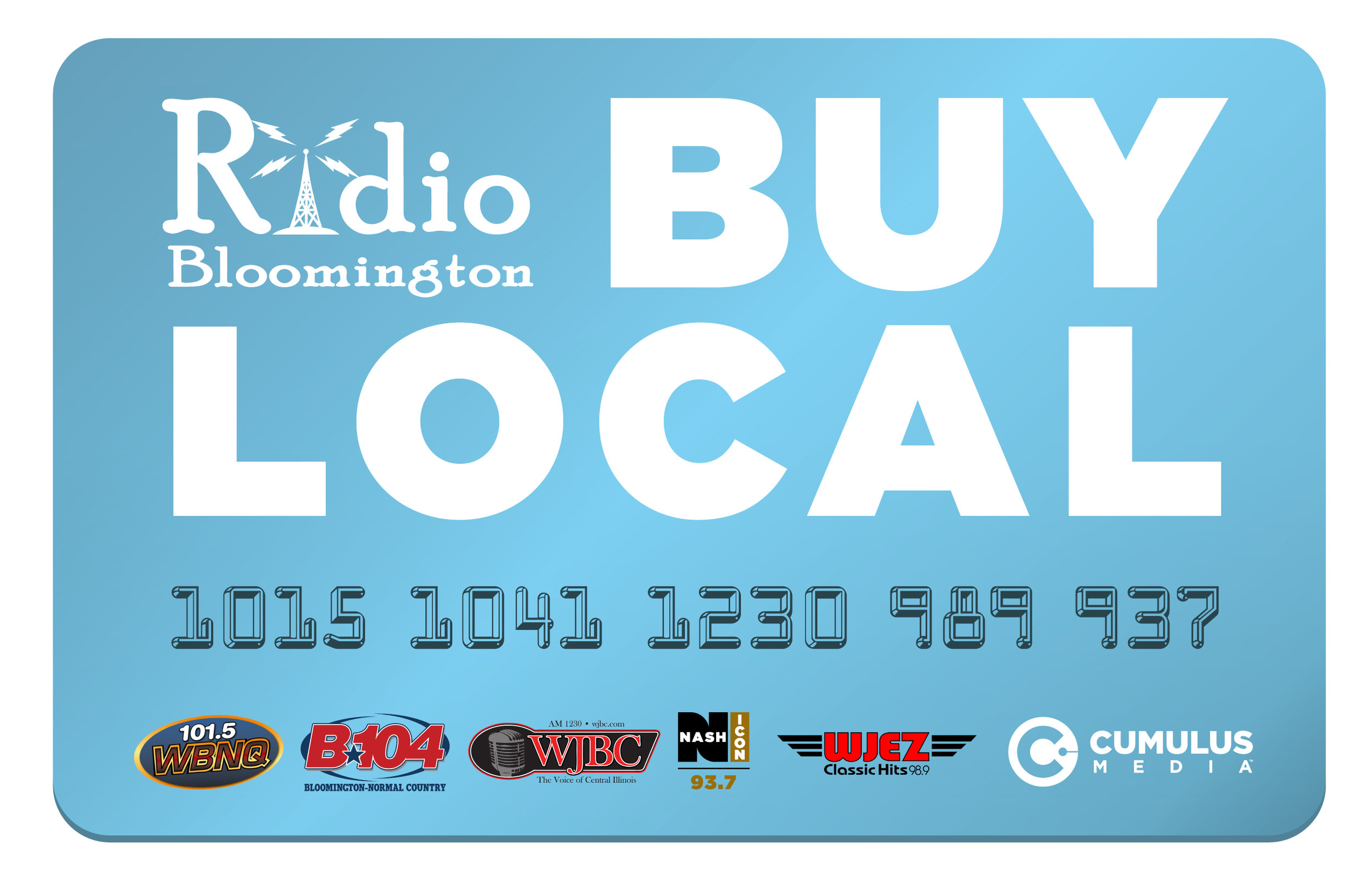 Radio Bloomington Buy Local Campaign Logo 2018