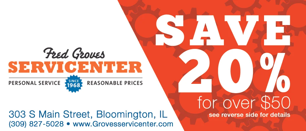 Fred Grove Servicecenter Coupon 2018