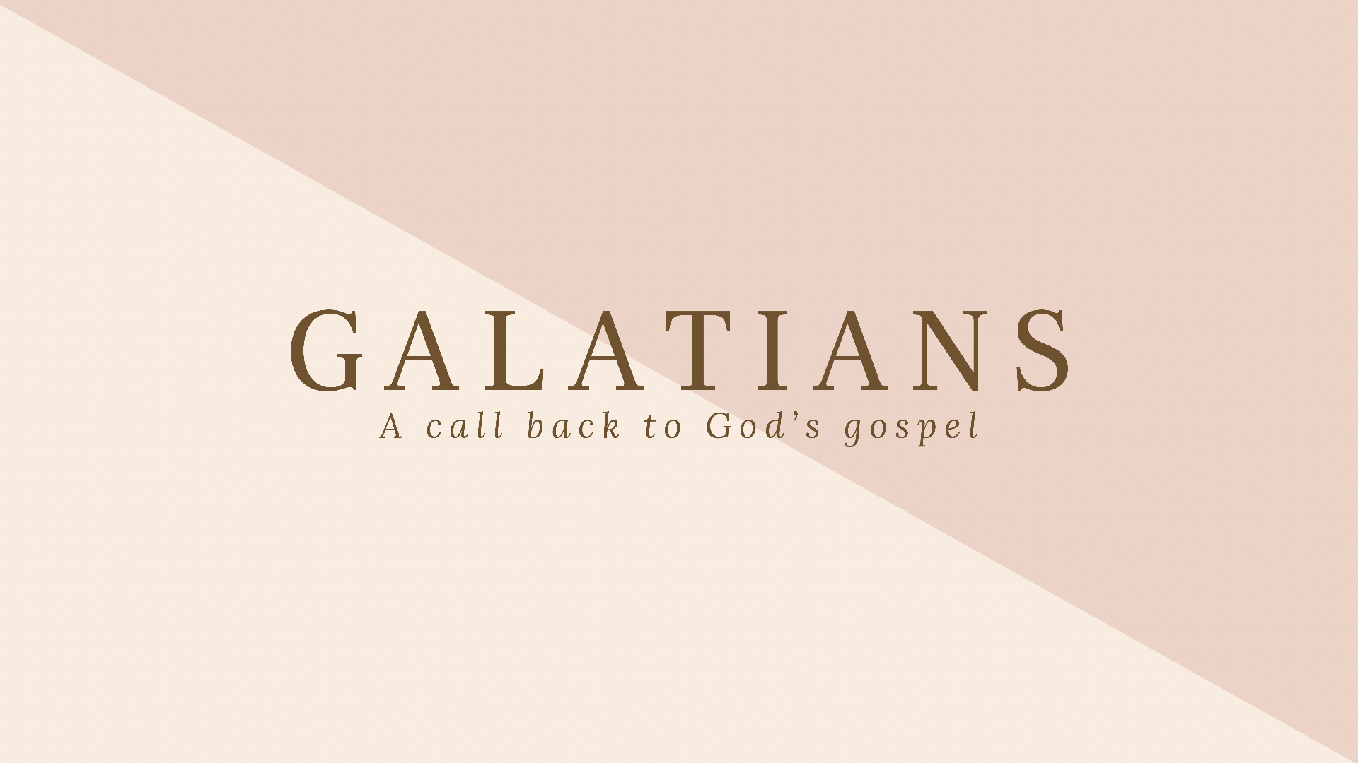 Galatians 1:10 — Harbor Community Church
