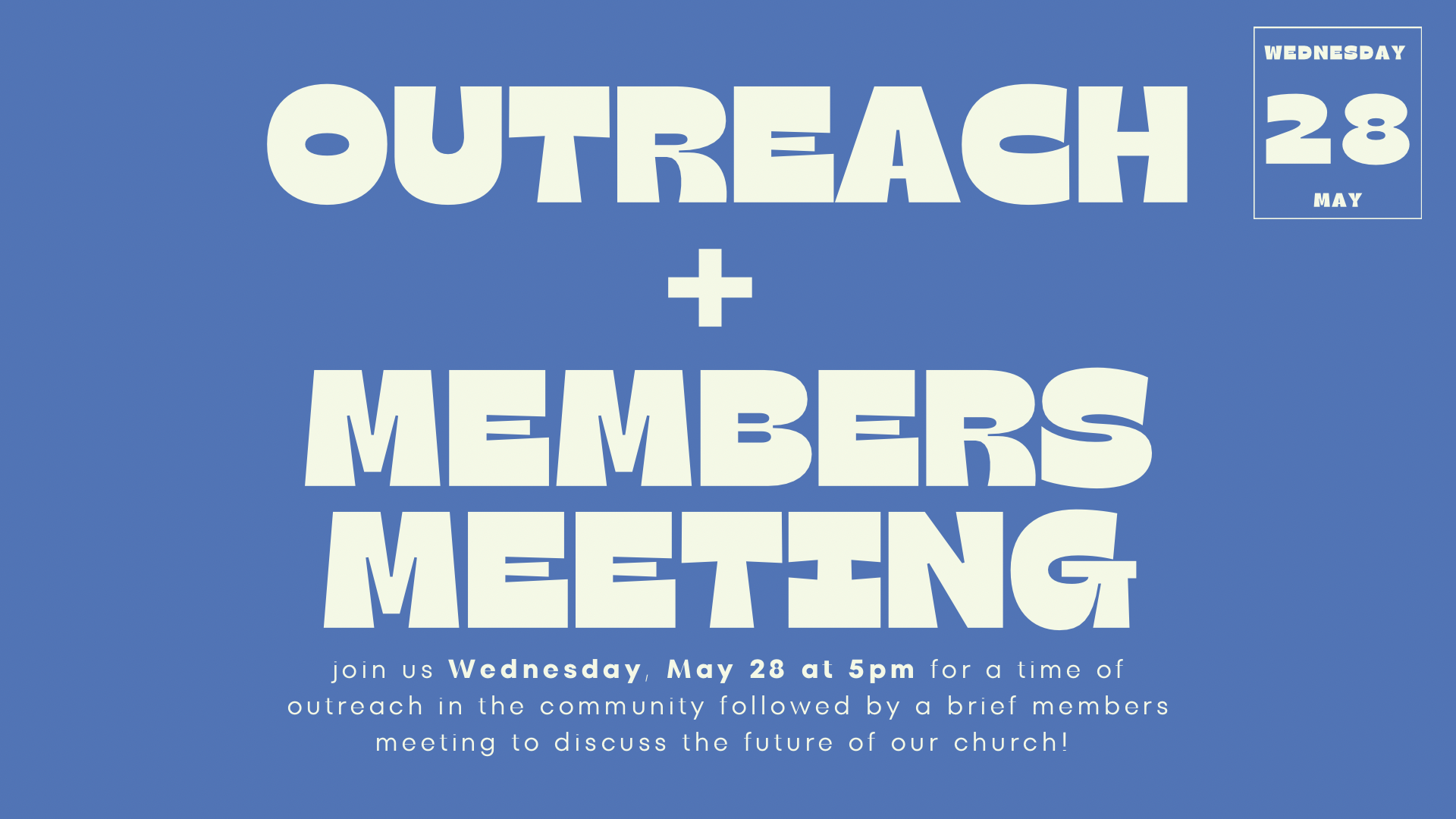 Outreach and Members Meeting