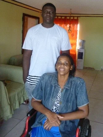 Michelle and oldest son, Jesse