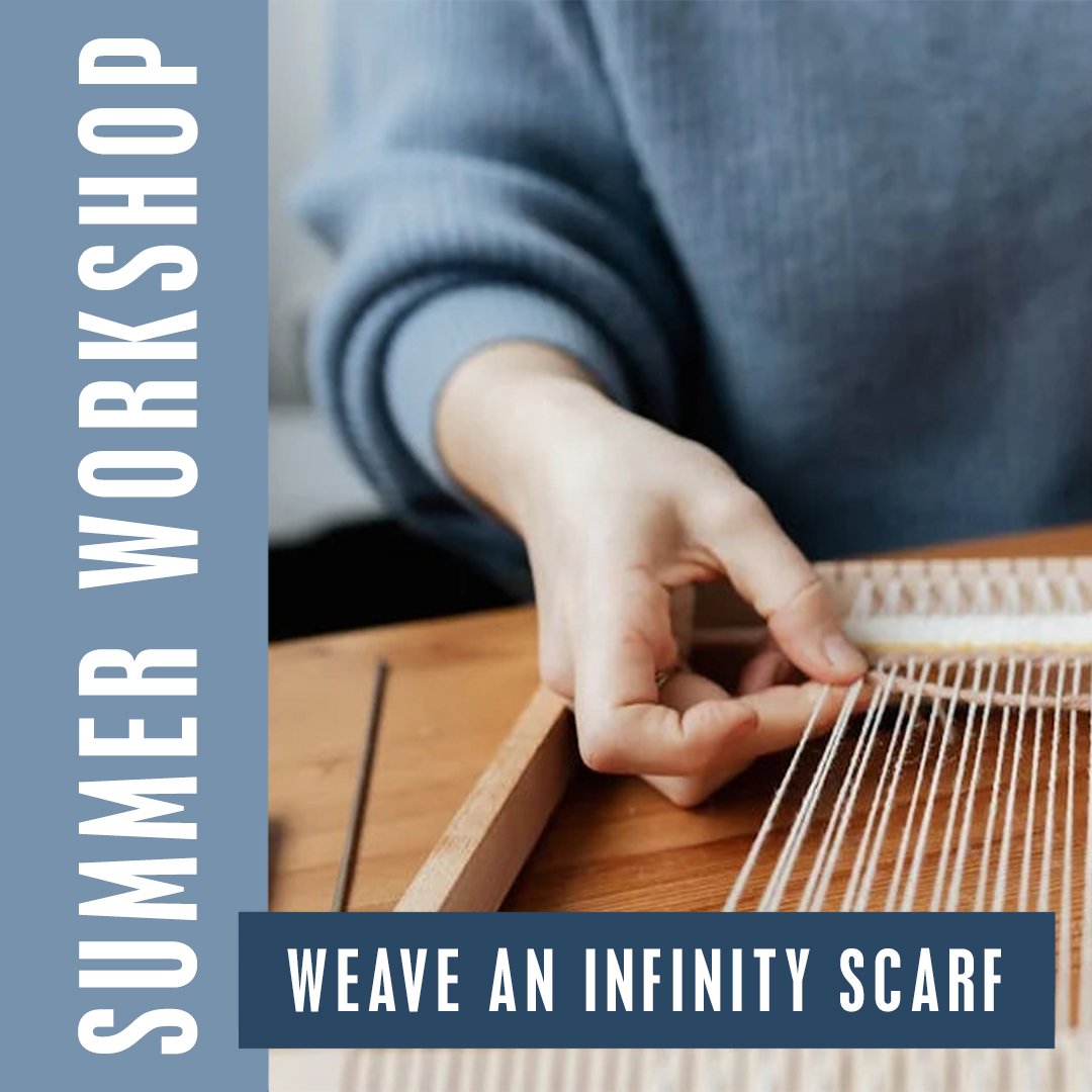 Come and try your hand at weaving! SFD is hosting a workshop where you will weave an infinity scarf! You will be introduced to the process of weaving, while also learning how yarn content, color, composition, and overall structure affect the feeling 