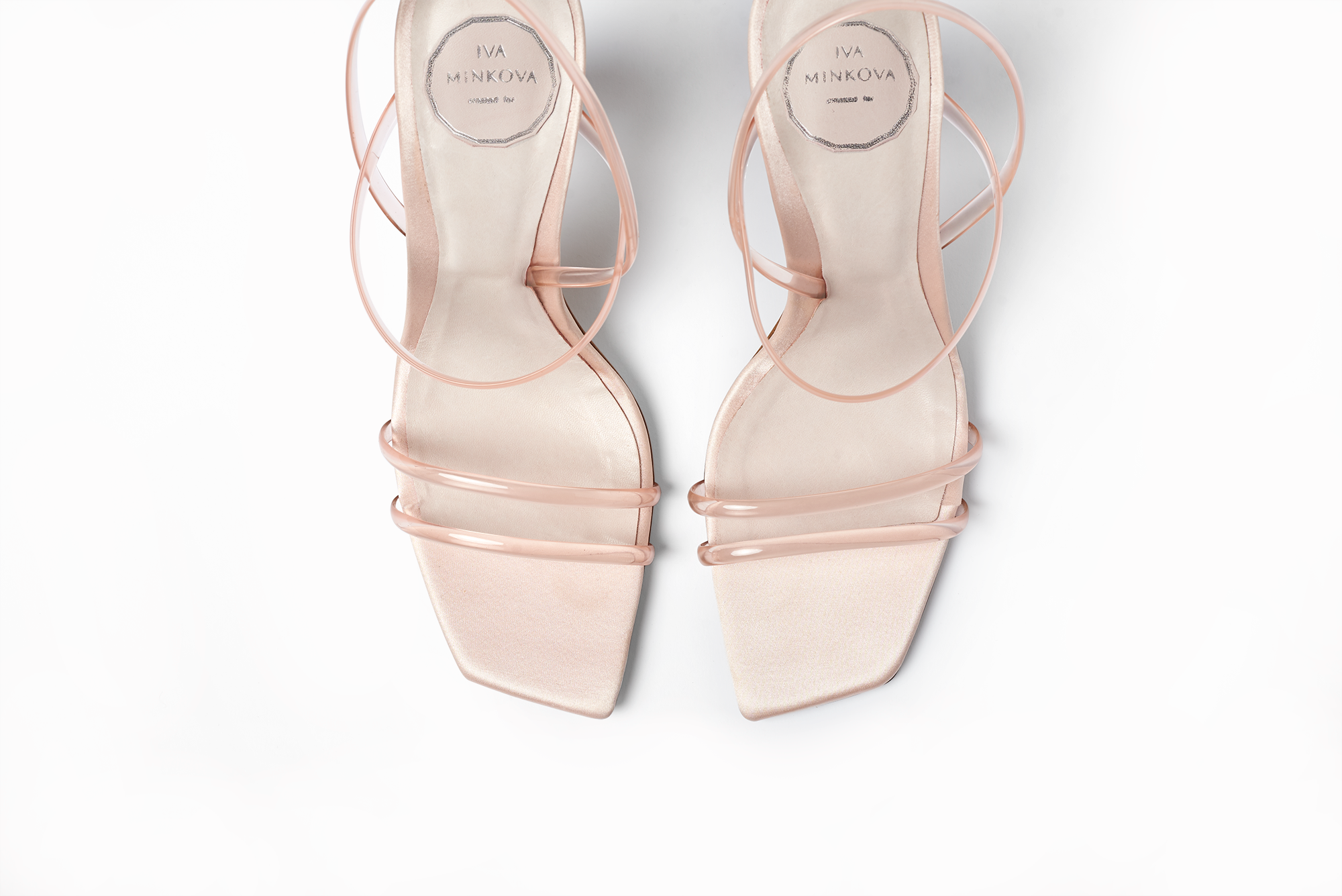 IVA MINKOVA Aquila Pink Quartz strappy clear jelly strap sandal.png