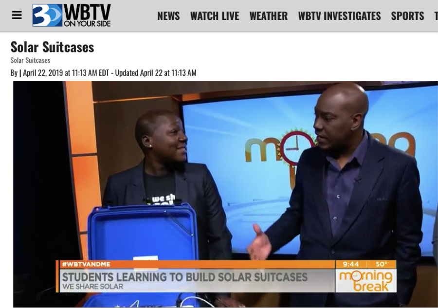 CMS Students Learn to Build We Share Solar Suitcases