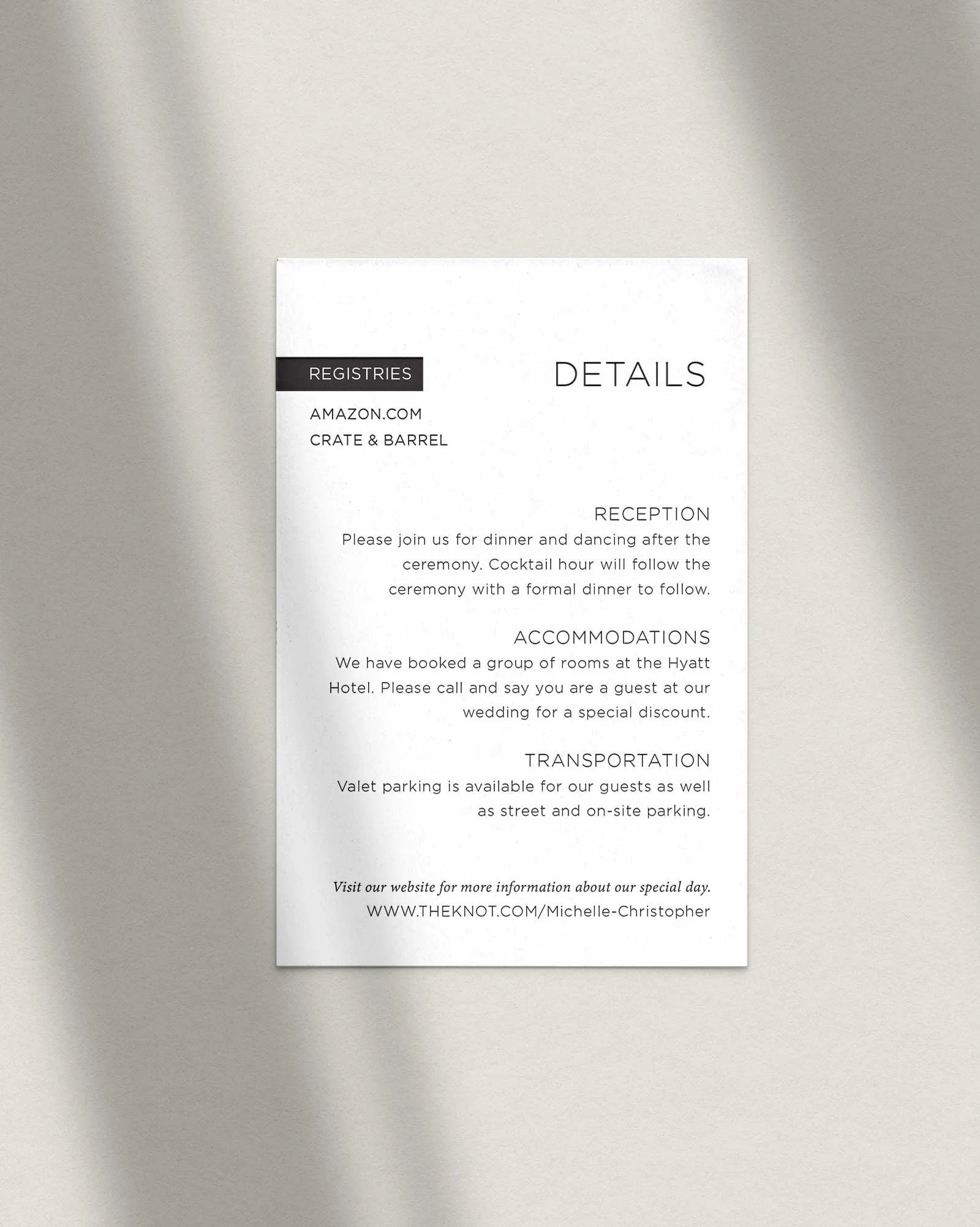 The Monoline Details Card