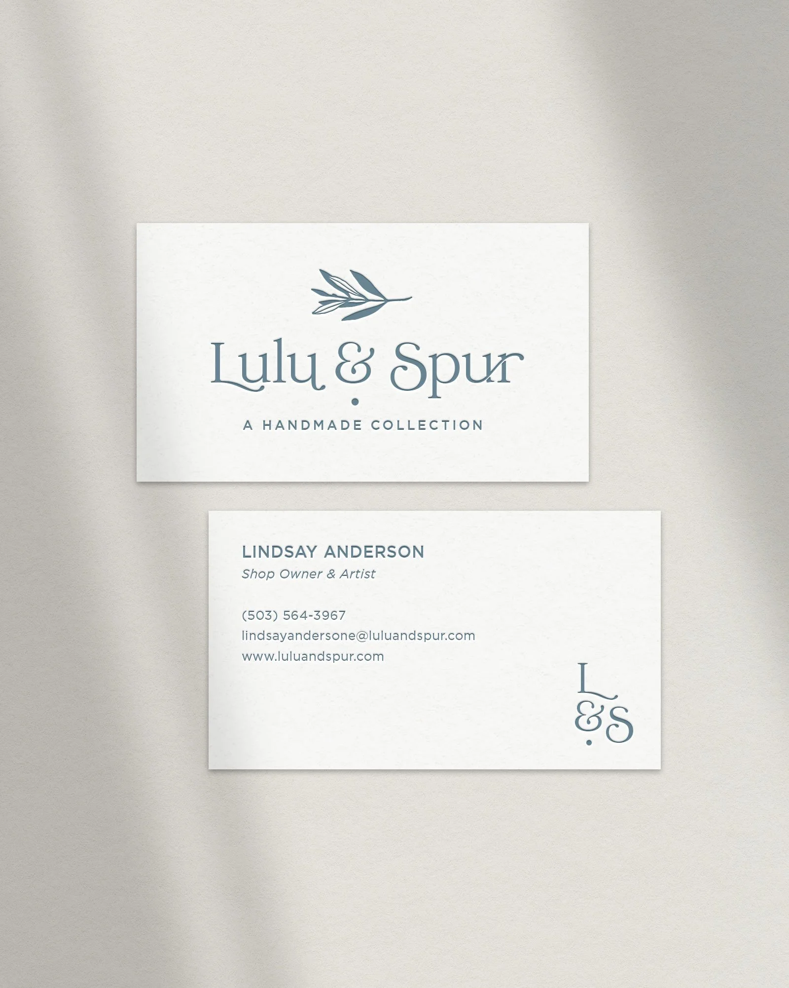 Double-Sided Letterpress Business Cards