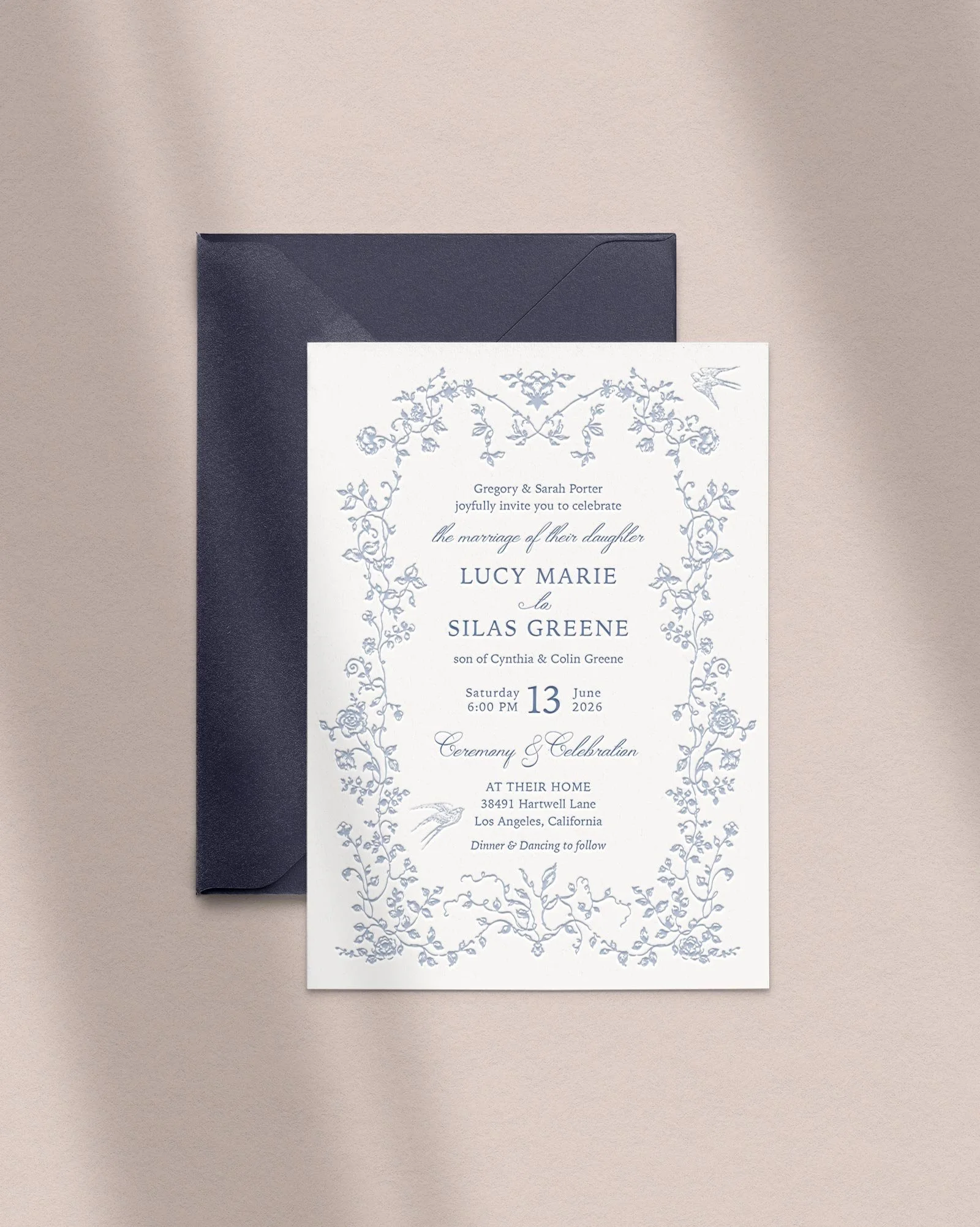 The Storybook | Letterpress Wedding Invitation