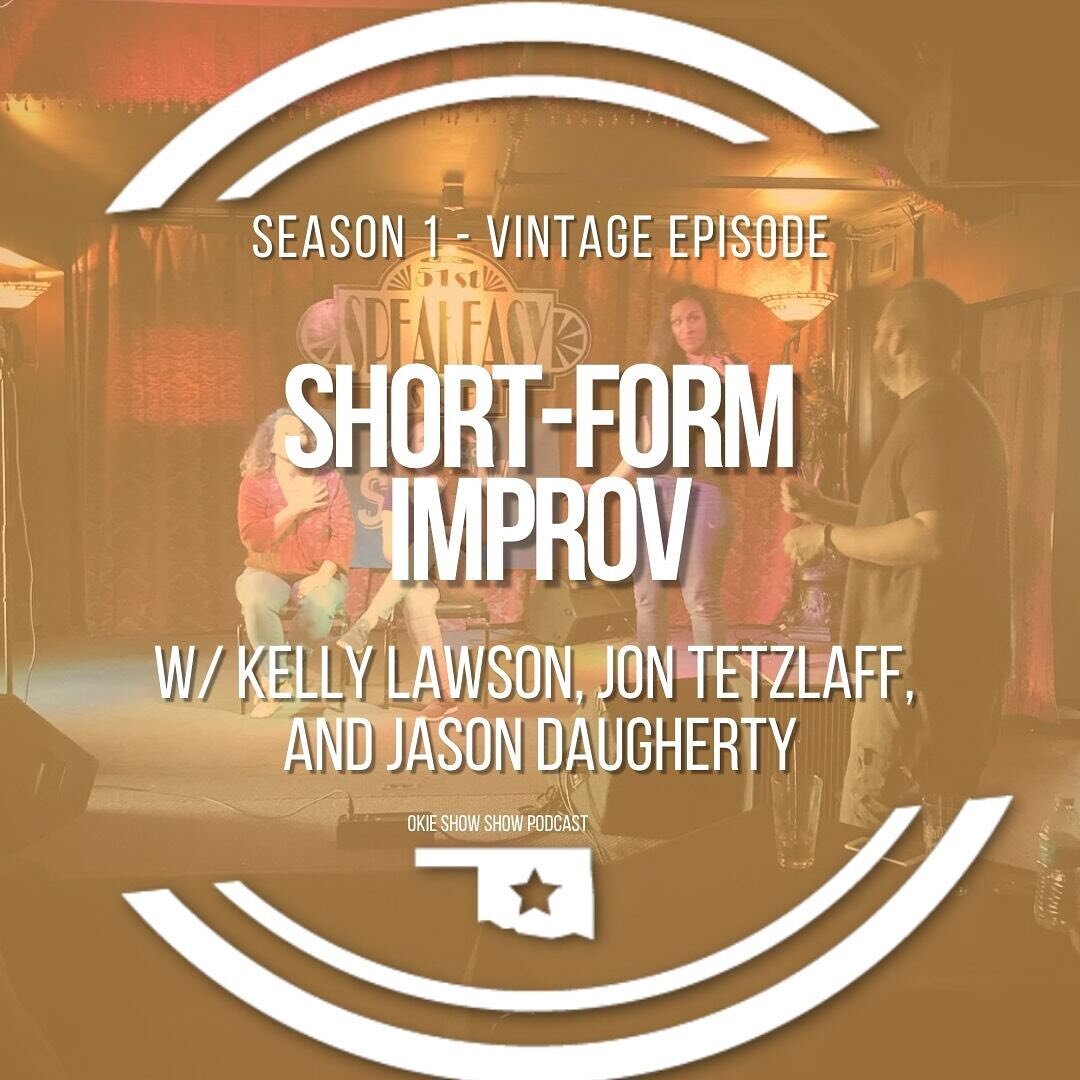 Curious about short form improv? Listen to our vintage episode on our YouTube channel! #oklahomaimprov @okcimprov