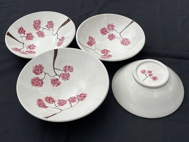 Large Cherry Blossom Bowls