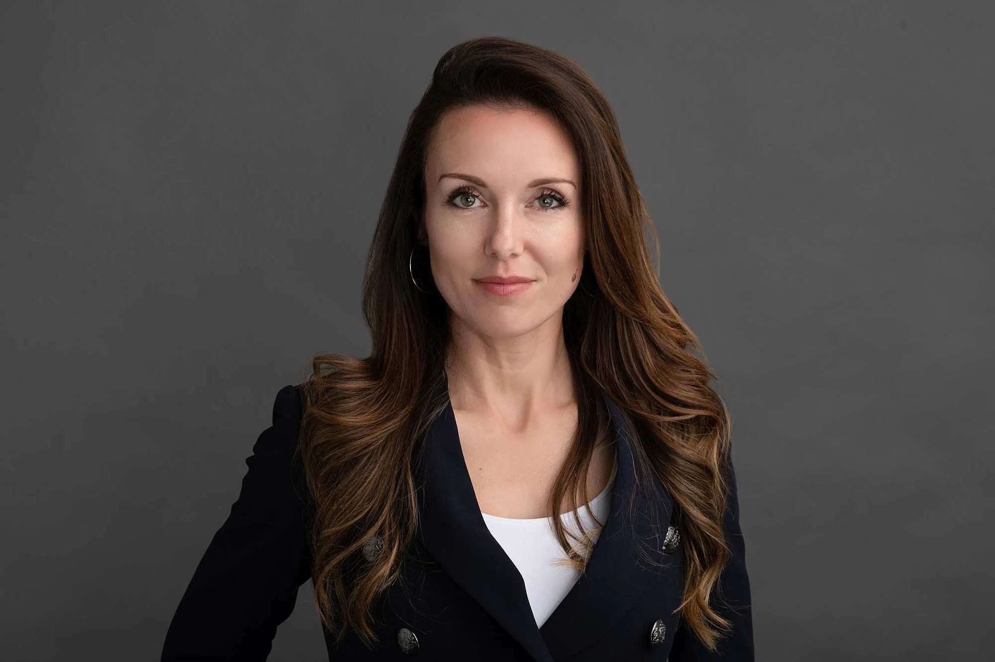 studio headshots for a scientist