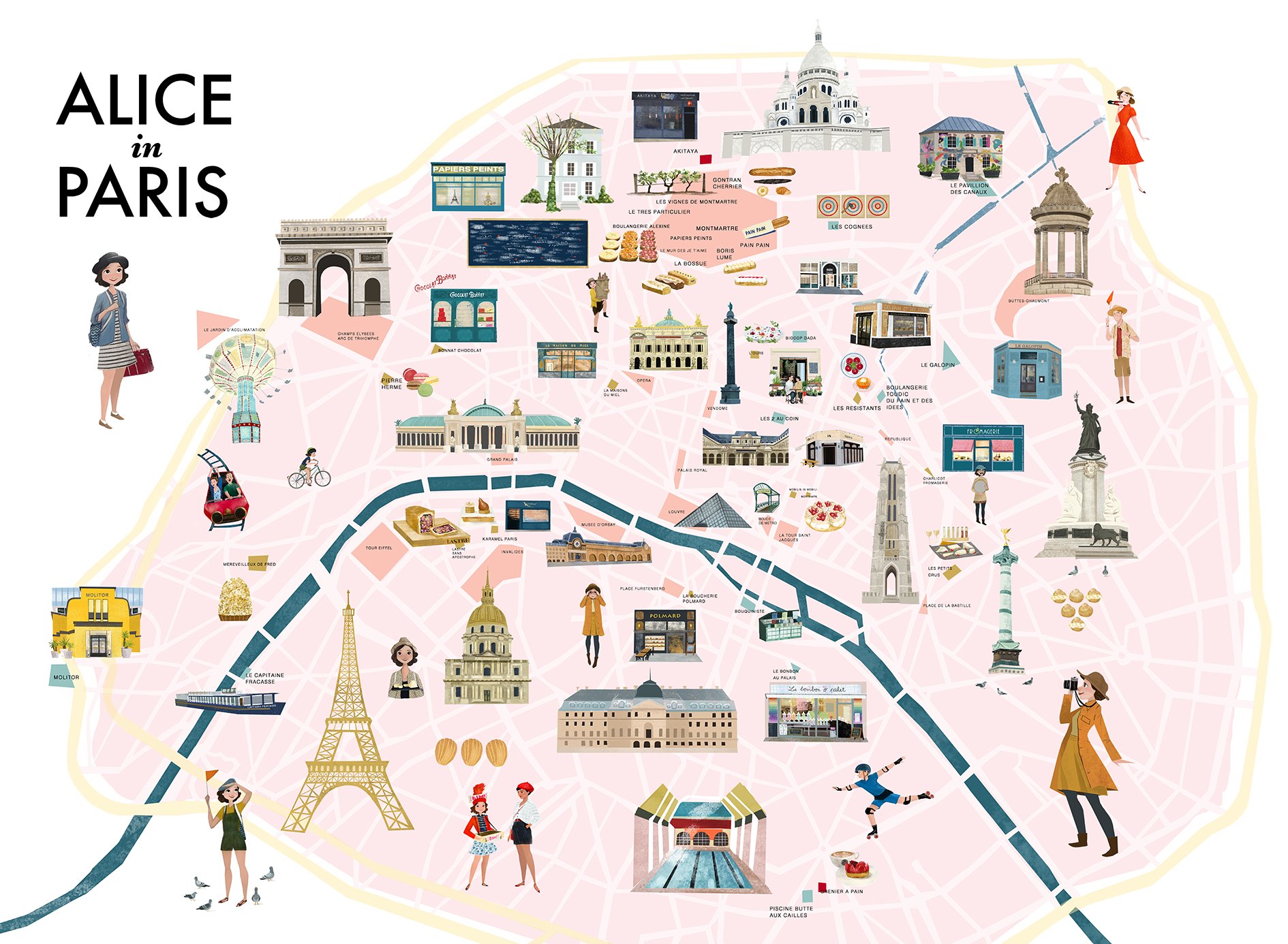 Map of Paris