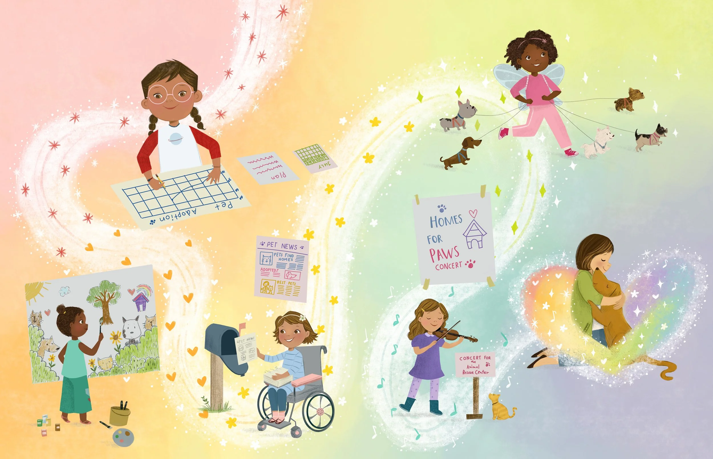 The Superpower Sisterhood. Written by Jenna Bush Hager and Barbara Pierce Bush. Illustrated by Cyndi Wojciechowski. Little, Brown & Co, Hachette Group, Inc.