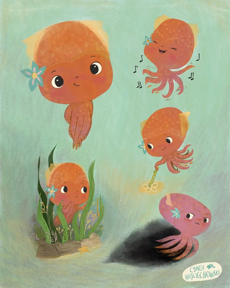 Bobtail Squid from Hide and Squidge by Zoe Tucker. 