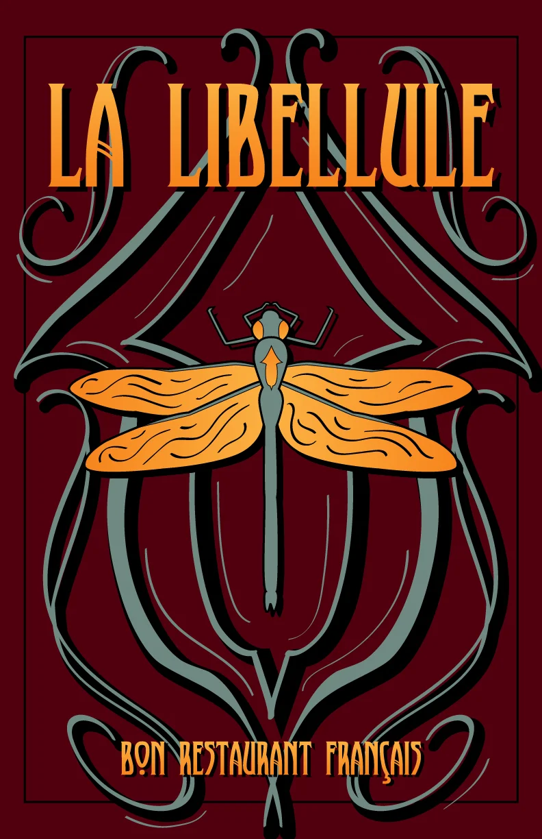 La Libellule Menu Design