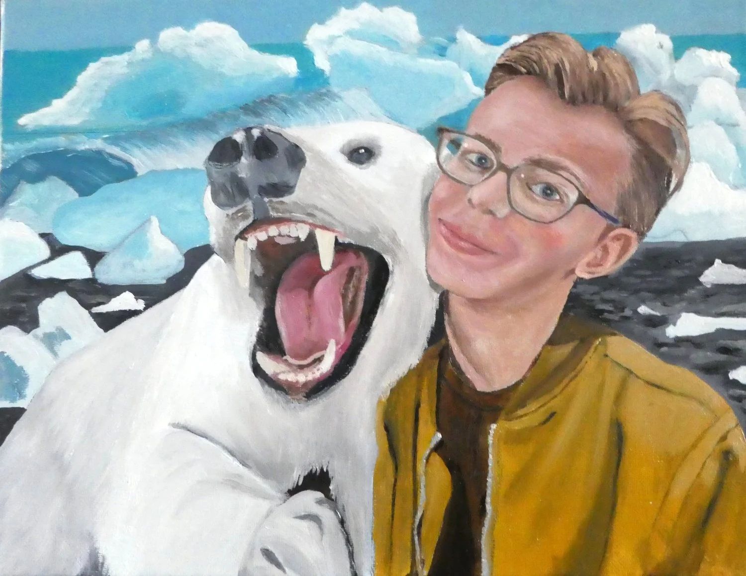 Jack with Polar Bear 22 cm (w) x 32 cm (h)