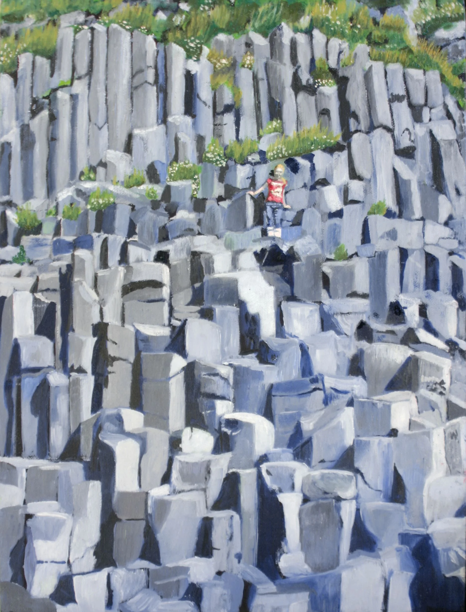 Basalt columns 30.5 cm (w) x 40.5 cm (h)