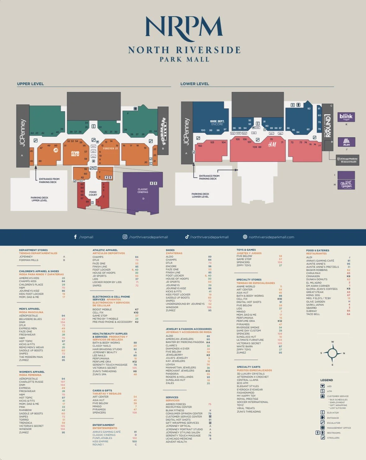 Directory Map — North Riverside Park Mall