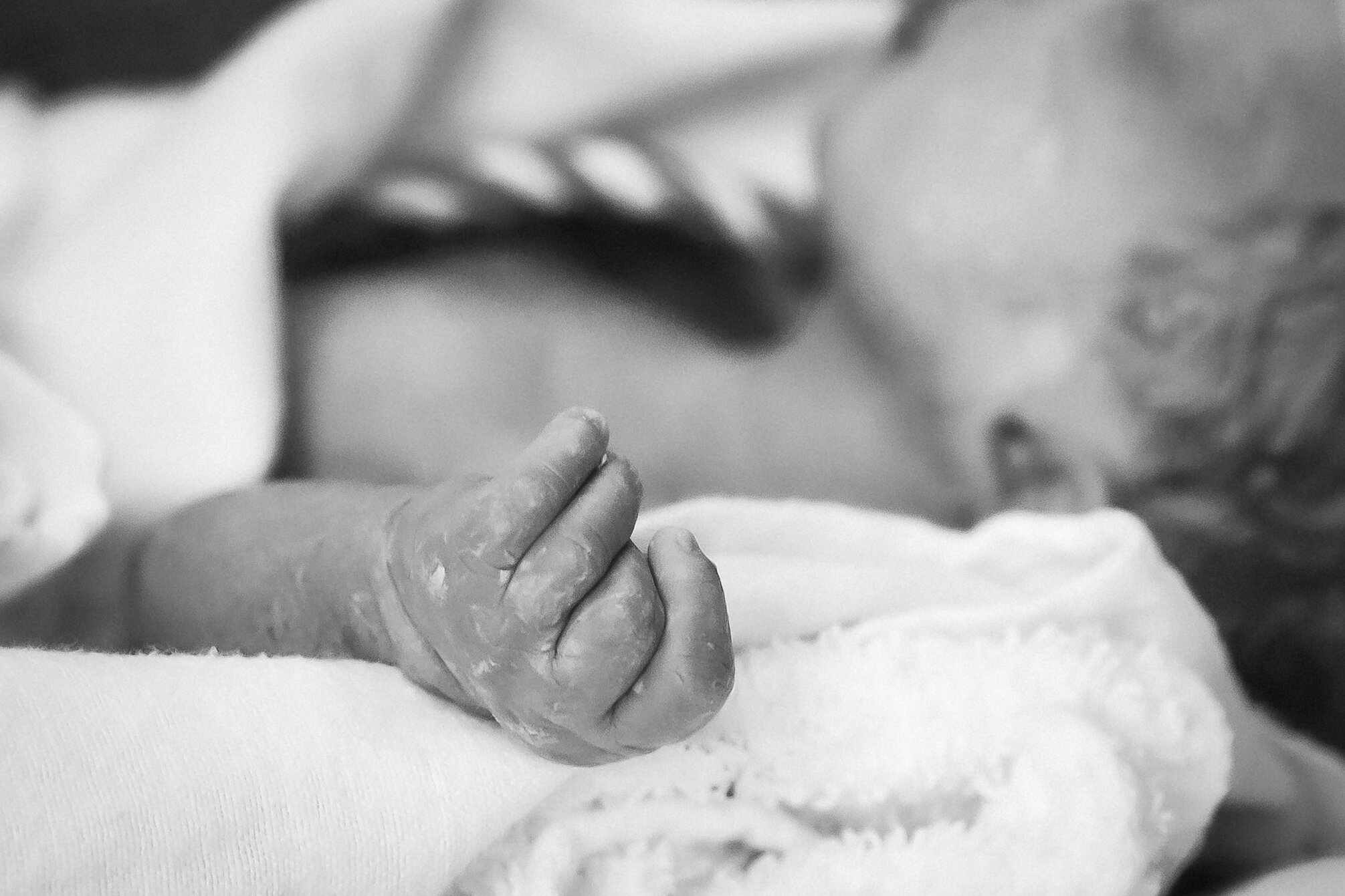 Infant Baby Hand After Birth