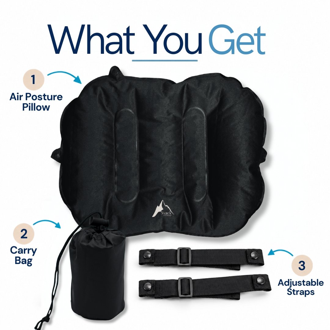 Inflatable Travel pillow wirh carry bag and straps.jpg