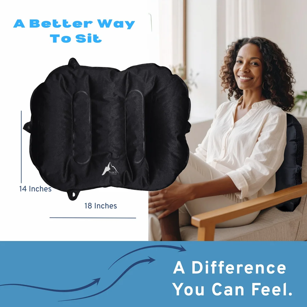 Inflatable Lumbar Pillow for Back Comfort and Relief — Nyack Exchange