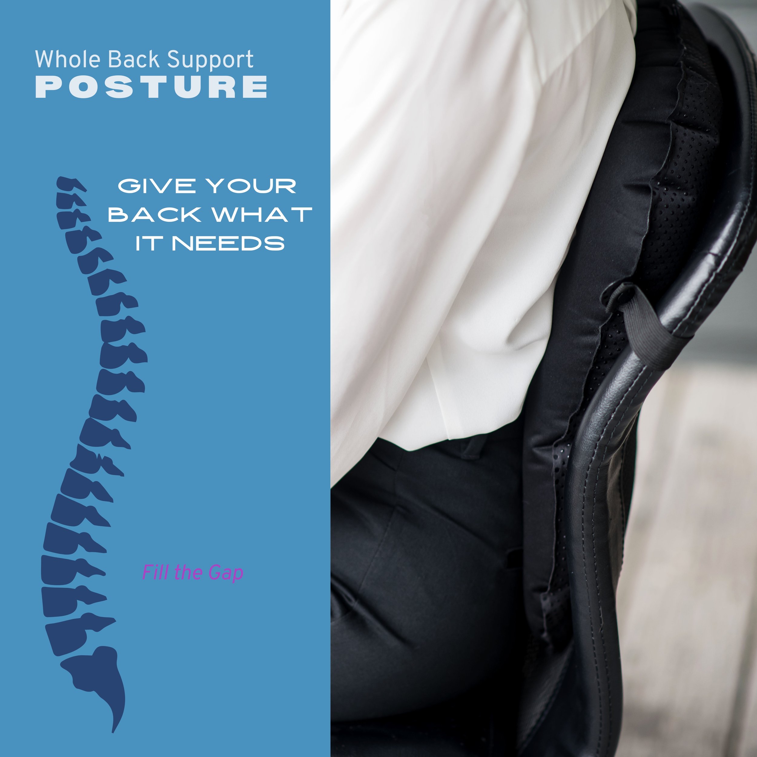 Back Pillow for whole back support, relieve back pain