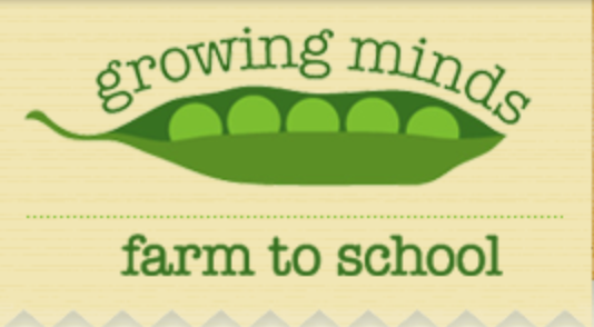 Growing Minds Farm to School logo — connecting NC kids to local food