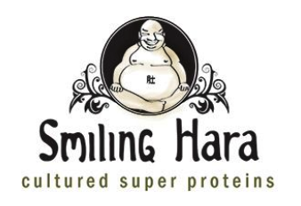 Smiling Hara logo — cultured super proteins, Asheville NC
