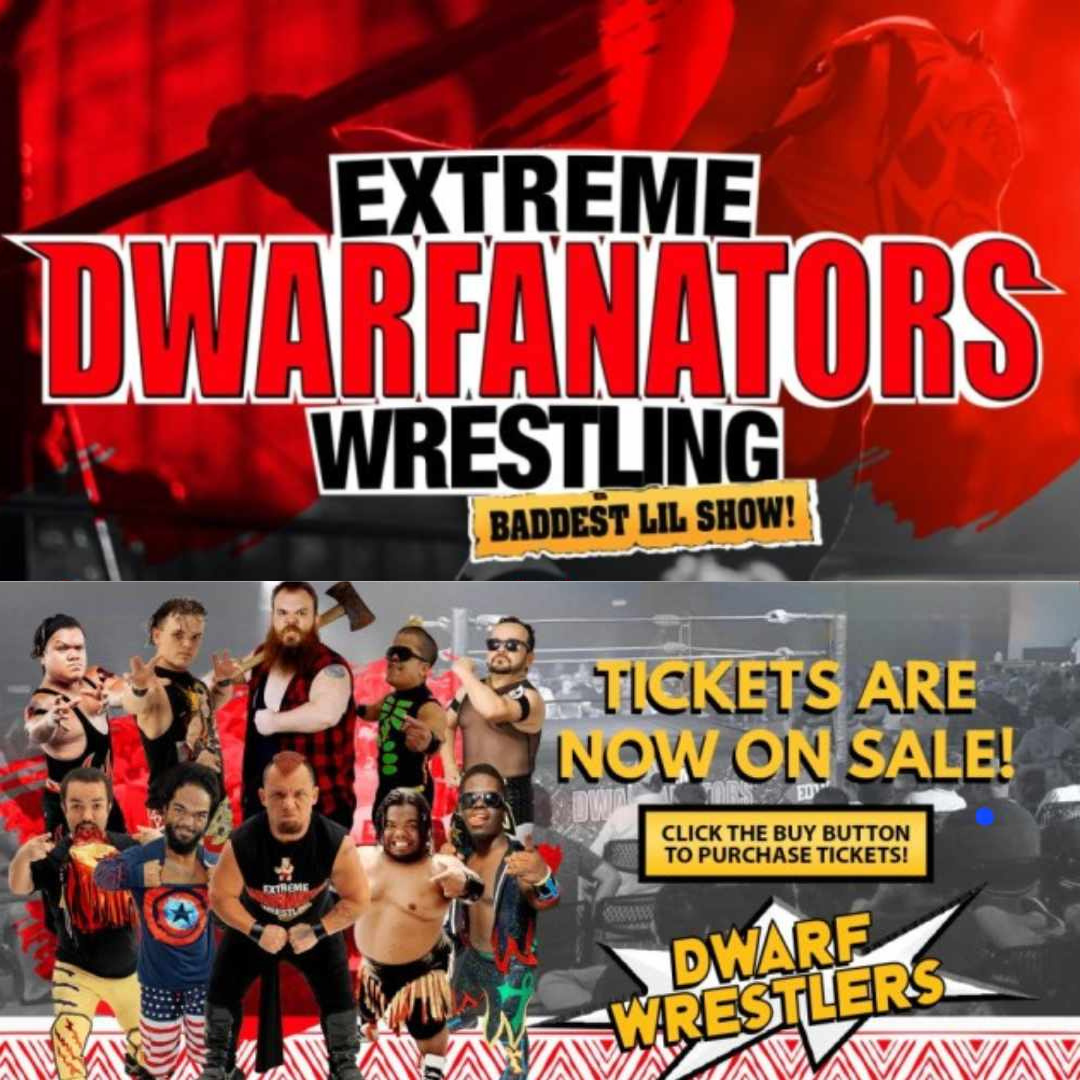 EXTREME DWARFANATORS WRESTLING  PERFORM AT COOPER'S RIVERVIEW! Center Stage Entertainment brings to you the Extreme Dwarfanators Wrestling! 