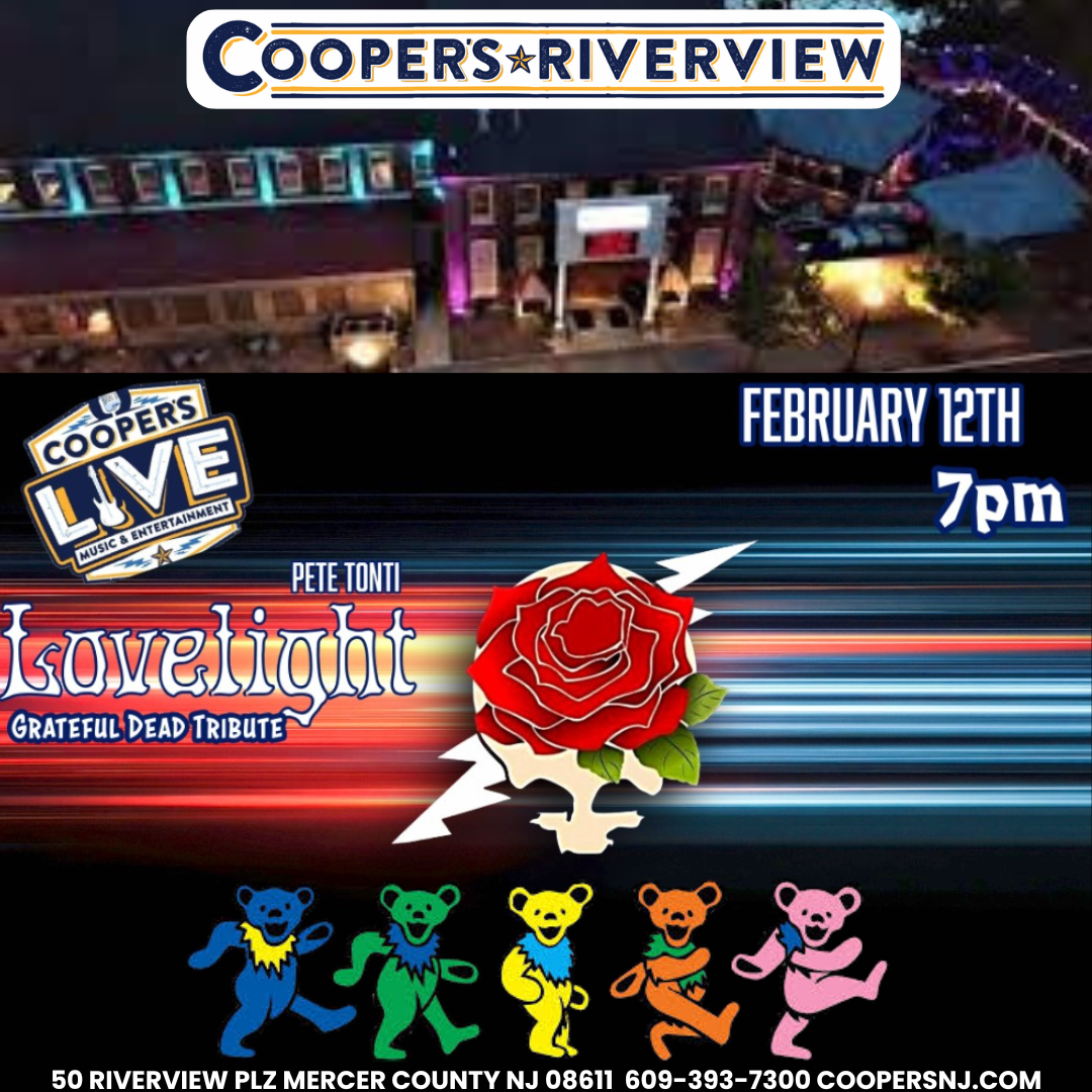 Lovelight Grateful Dead Tribute returns to Cooper's Riverview w Pete Tonti