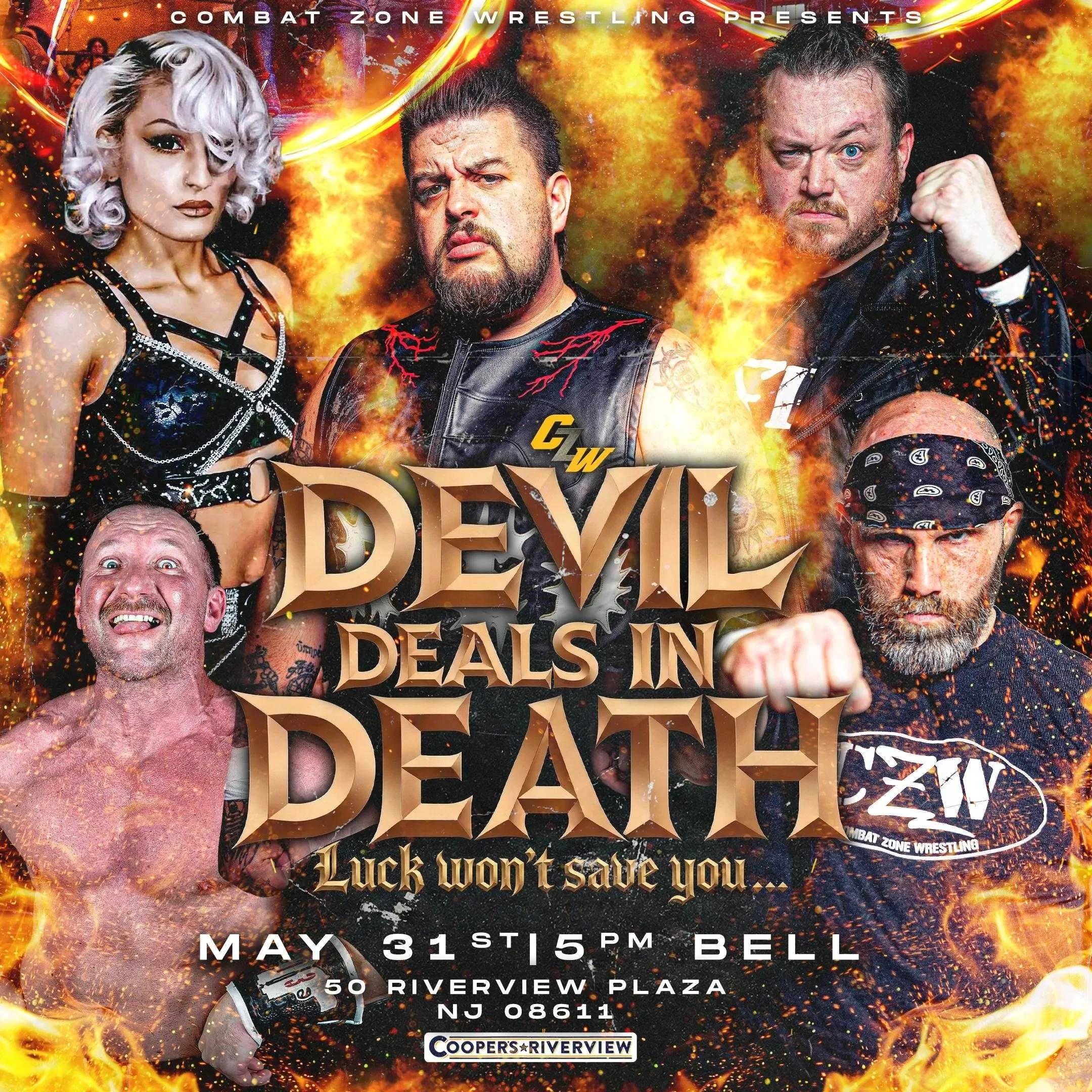 Sunday May 31st! Combat Zone Wrestling Event
