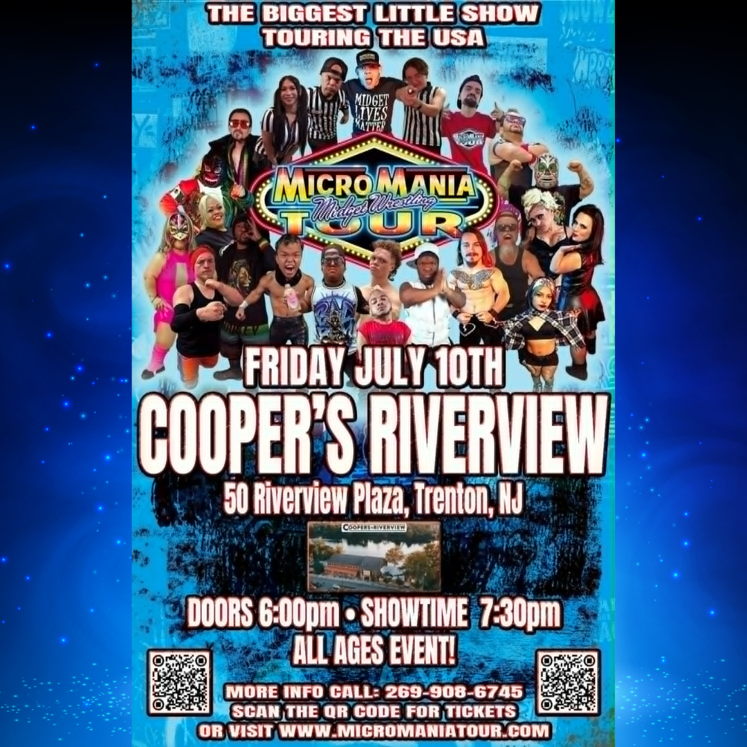 MicroMania Tour is a high powered, explosive, athletic Pro Wrestling show with just the right touch of comedy thrown in to make for a unforgettable BIG event not necessarily BIG people!!