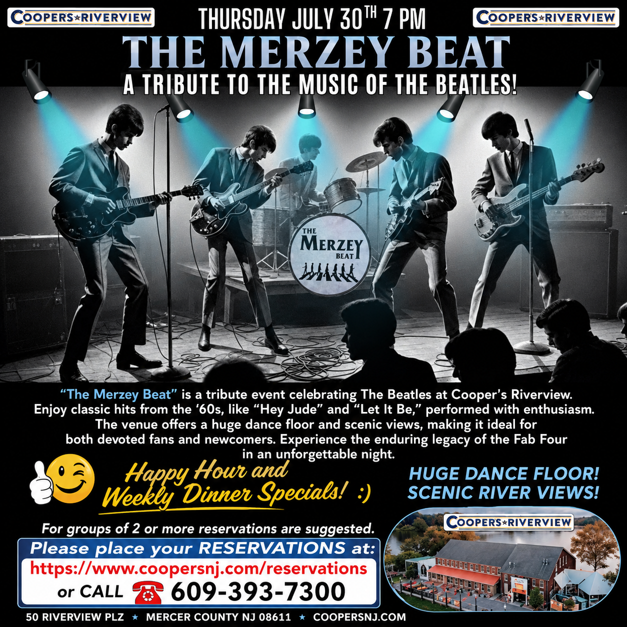 THE MERZEY BEAT  A TRIBUTE TO THE MUSIC OF THE BEATLES!