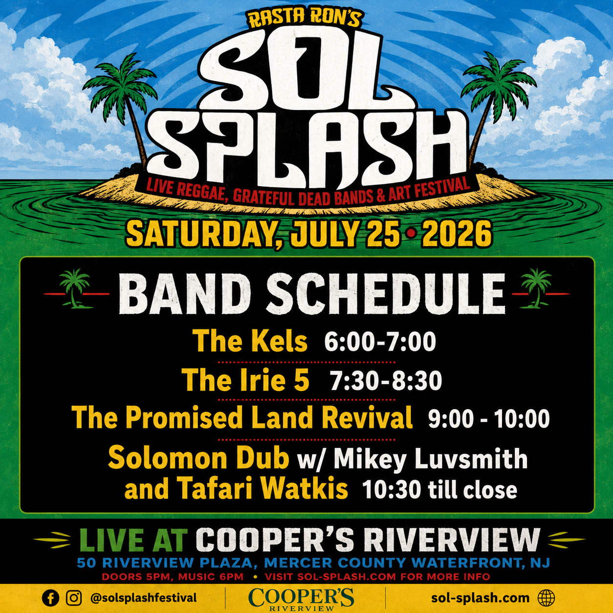 Sol Splash - Live Music and Art Festival - Jamaican Hurricane Relief Fundraiser