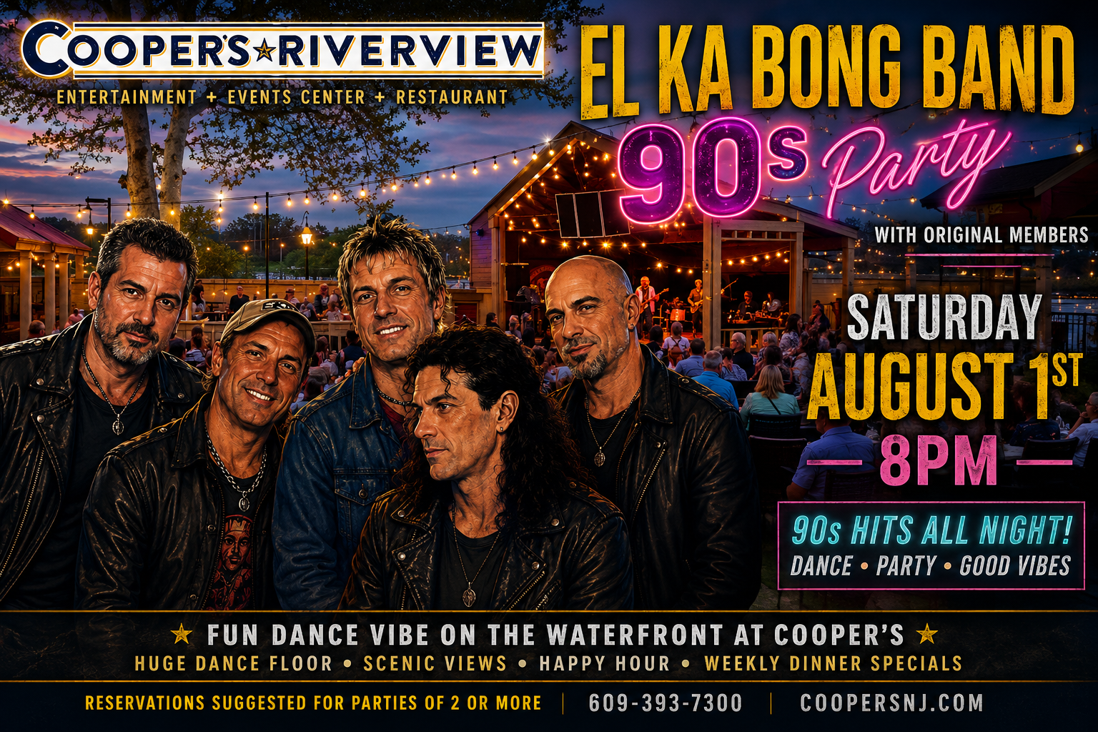 El Ka Bong Band 90s Party with Original Band Members at Cooper's Riverview!