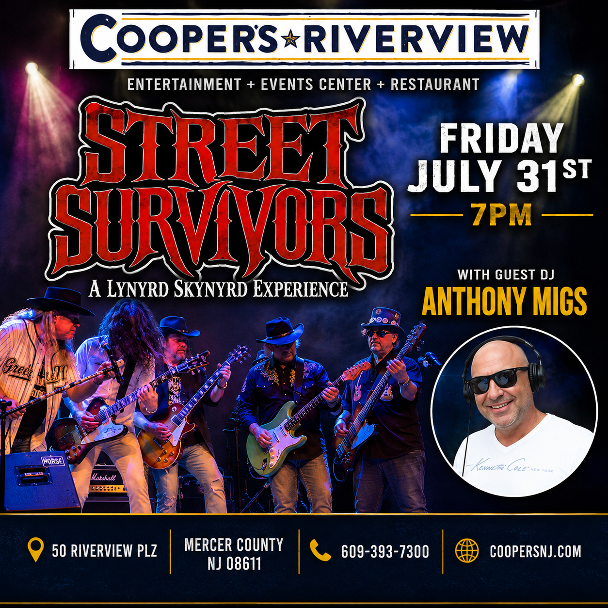 Street Survivors - A Lynyrd Skynyrd Experience! w Guest DJ Anthony Migs!