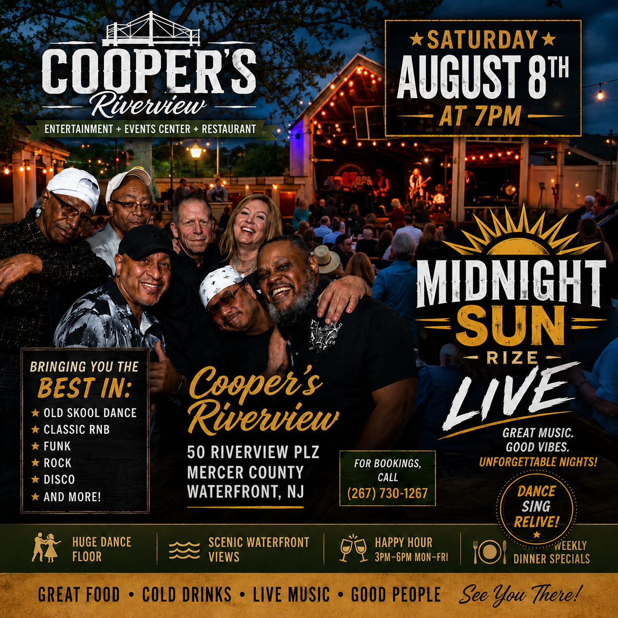 Midnight Sun Rize Band at Cooper's Riverview!