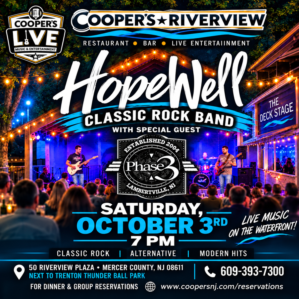 Hope Well Band and Phase 3 Band at Cooper's Riverview