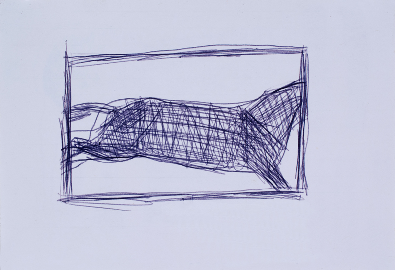   Horse  2014 ballpoint on paper, 4 x 6” 