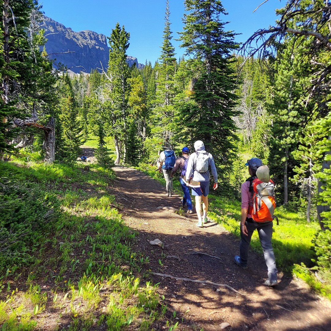 We had an adventure yesterday up at Emerald Lake. Eight volunteers, including representatives from @wildmt, Friends of Hyalite, @swmontanamba, two Forest Service employees, and one random dirt biker hiked and biked their way up to the lake and helped