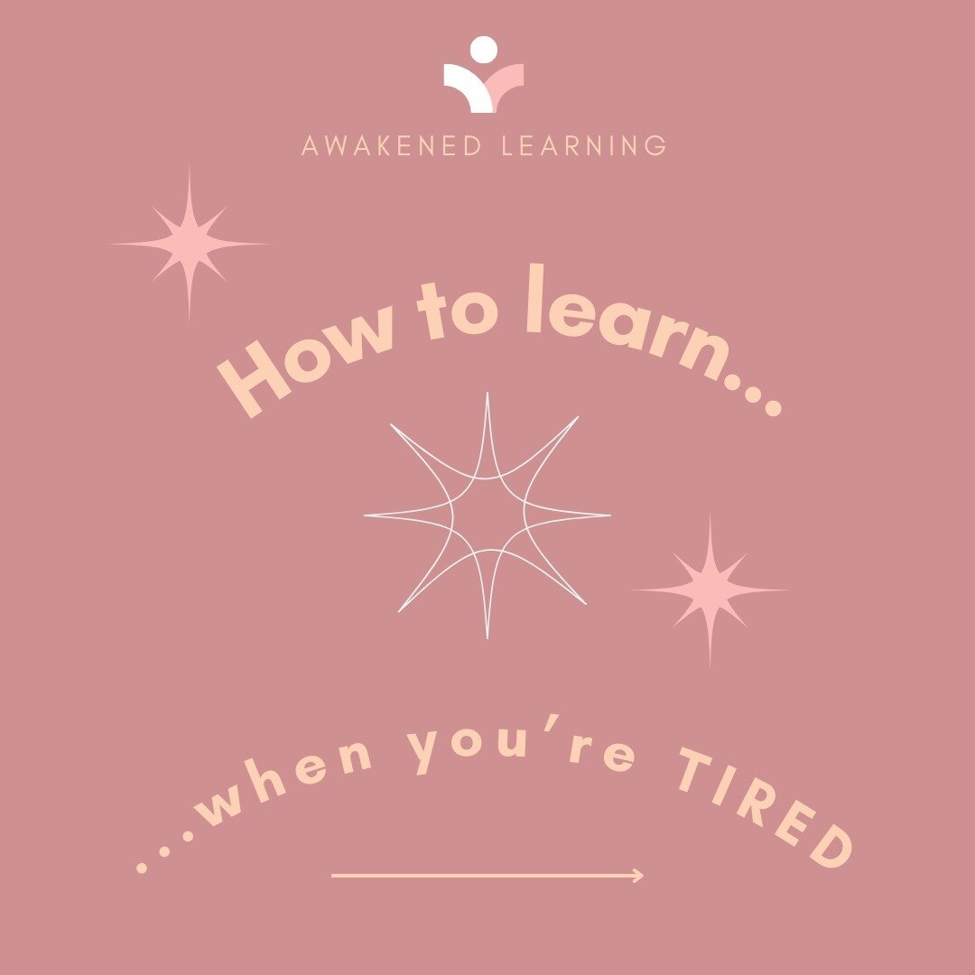 [Yawwwwwnnnnnnn...]

&quot;Rest if you're tired&quot; or &quot;sleep if you're sleepy&quot; might be the ideal...but what if you HAVE to learn, study, read, write, or do a school project and CAN'T just put it aside? What if you have deadlines, milest