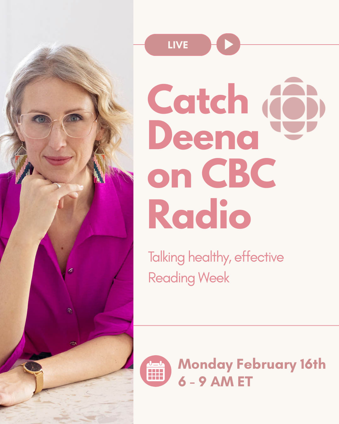 Tips for Reading Week on CBC Radio