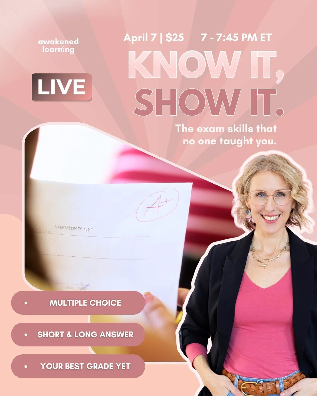It's test season for high schoolers, and finals are on the horizon for post-secondary #students.

You've learned how to #study, but what about taking different types of exams?

If multiple choice throws you, short answers eat up all of your time, or 