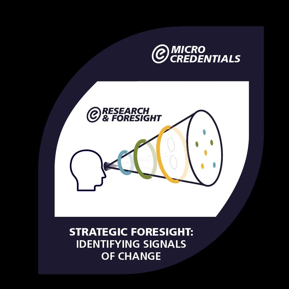 Signal-spotting with @ecampusontario this late winter and early spring, and it was such a joy. ✨

I had the privilege of completing a micro-credential in Strategic Foresight with the remarkable Elisa Arnold, alongside deeply curious, heart-based edu-