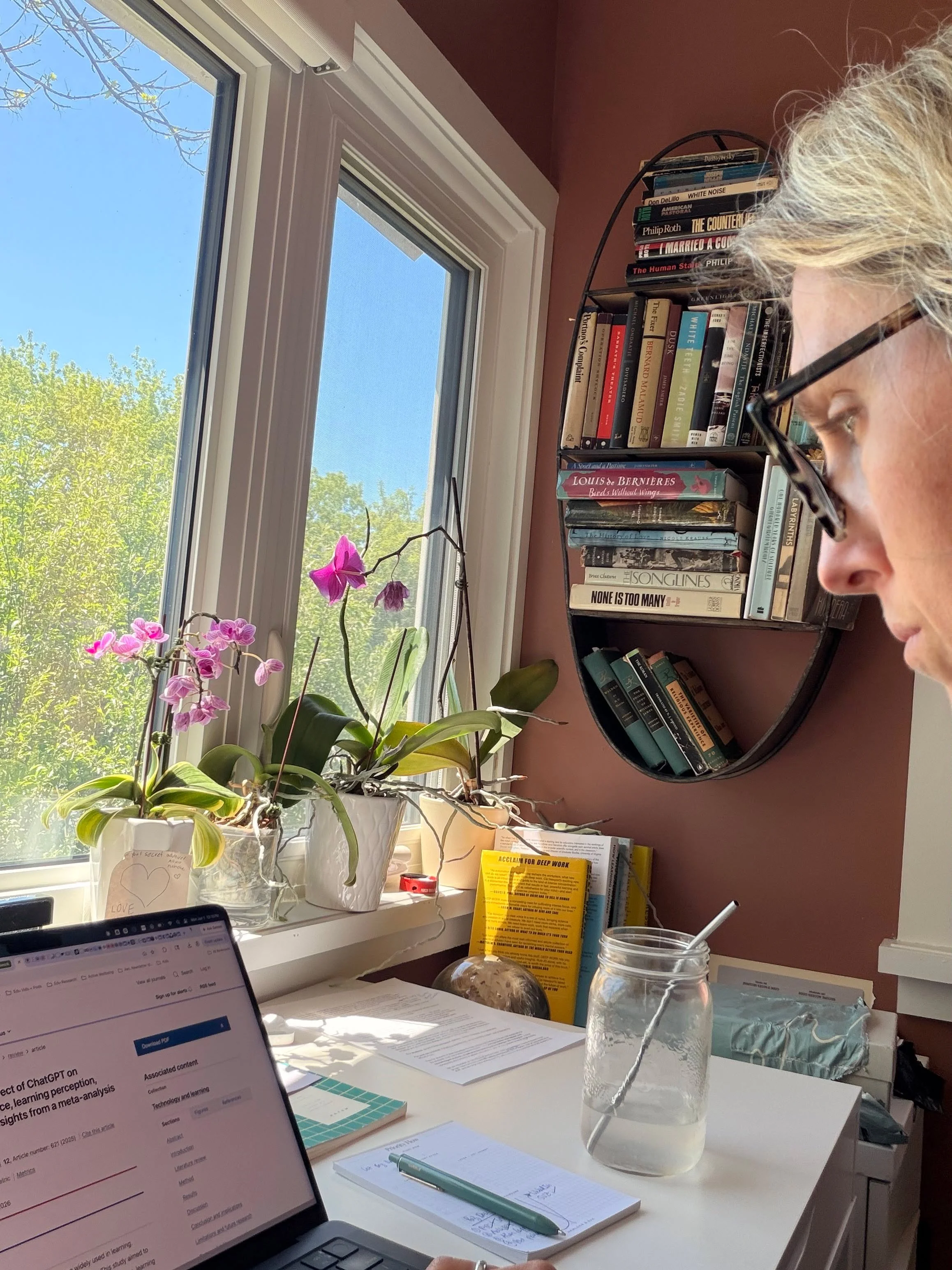 Quietly. Separately. Together.

That's how I spent part of my morning, body-doubling with Bridget Love of @careof.experiences, both of us moving through tasks that get continuously triaged.

1. We checked in first, and leared what was top of mind (a 