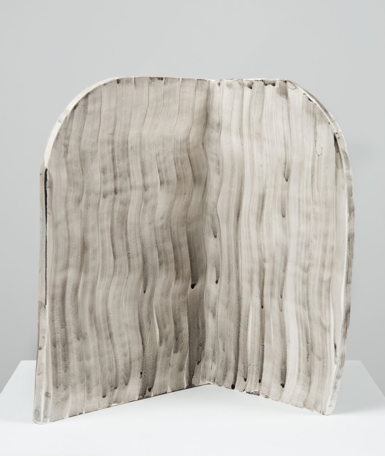 Head #2 | 2015 fired and painted clay, 11.5 x 7.75 x 8.625 in | Private Collection