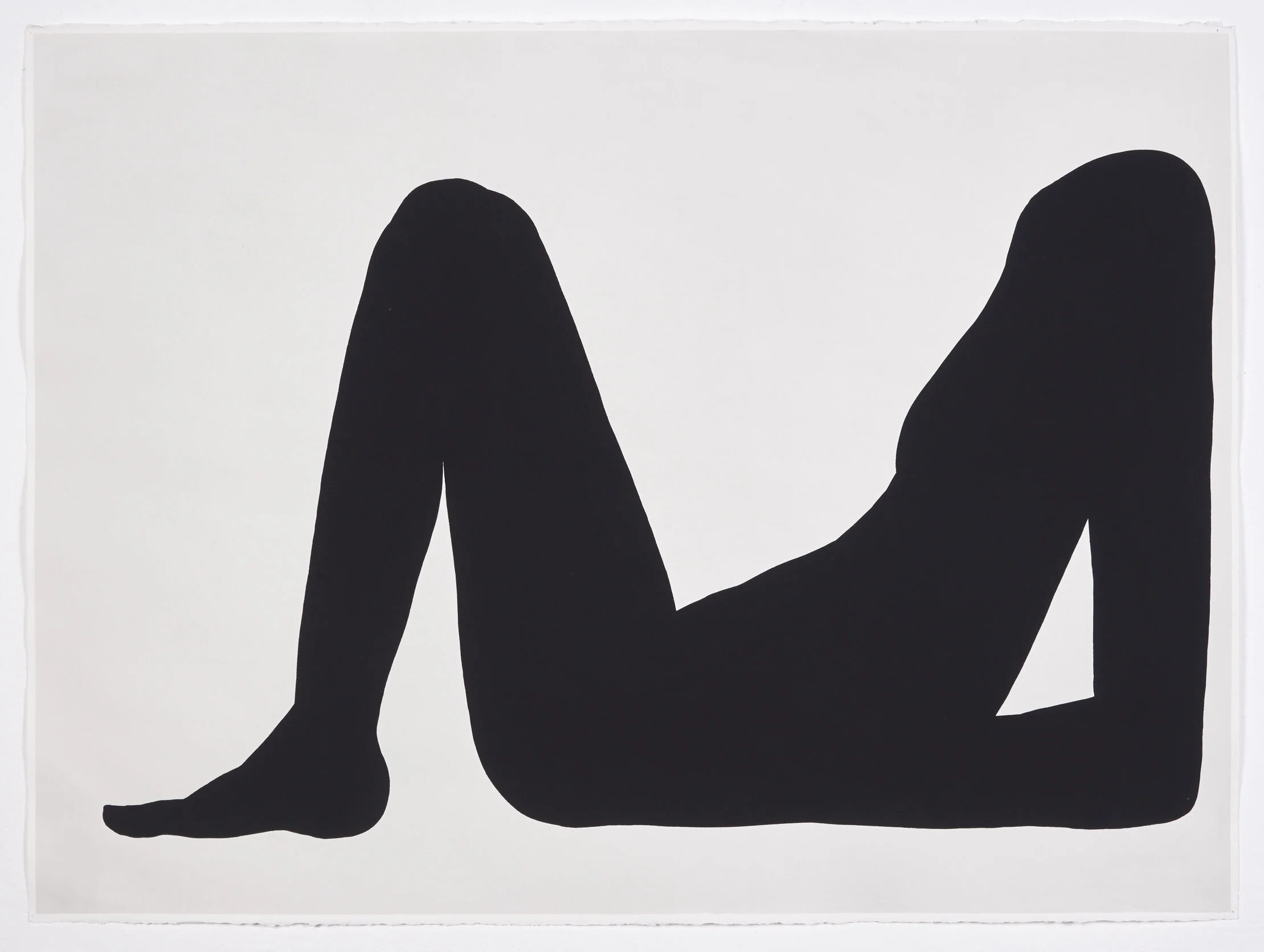 Reclining Figure III 2018 ink and gouache on paper 22.5 x 30.25 in Private Collection