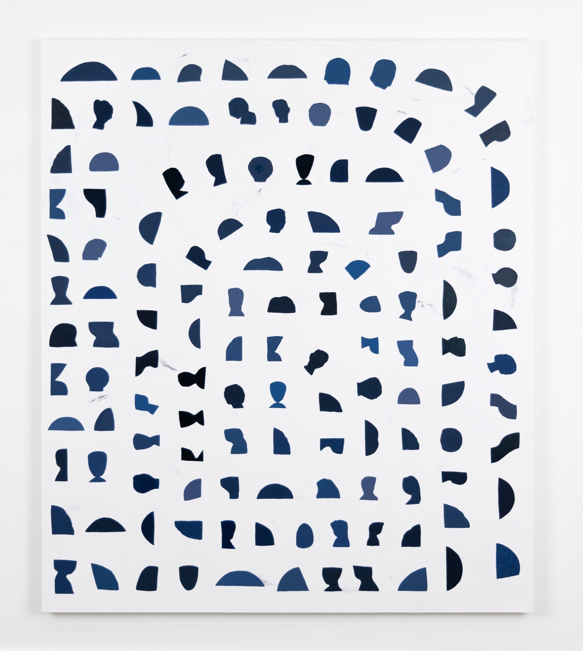 Heads , 2024 oil and acrylic on canvas 72 × 62 inches