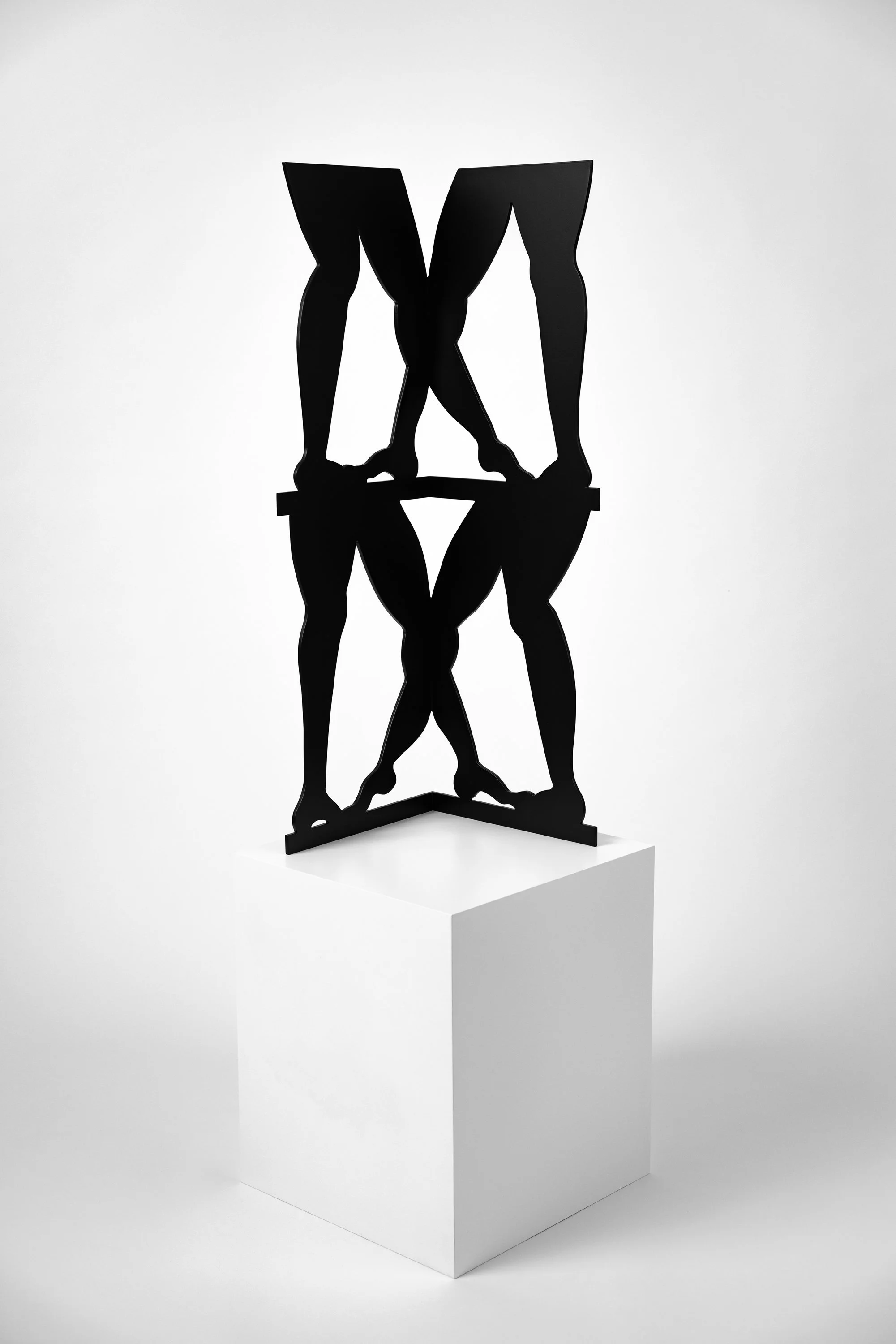 Legs (Stack 1) , 2025 Powder-coated aluminum 38 × 12.5 × 12.5 inches Private Collection