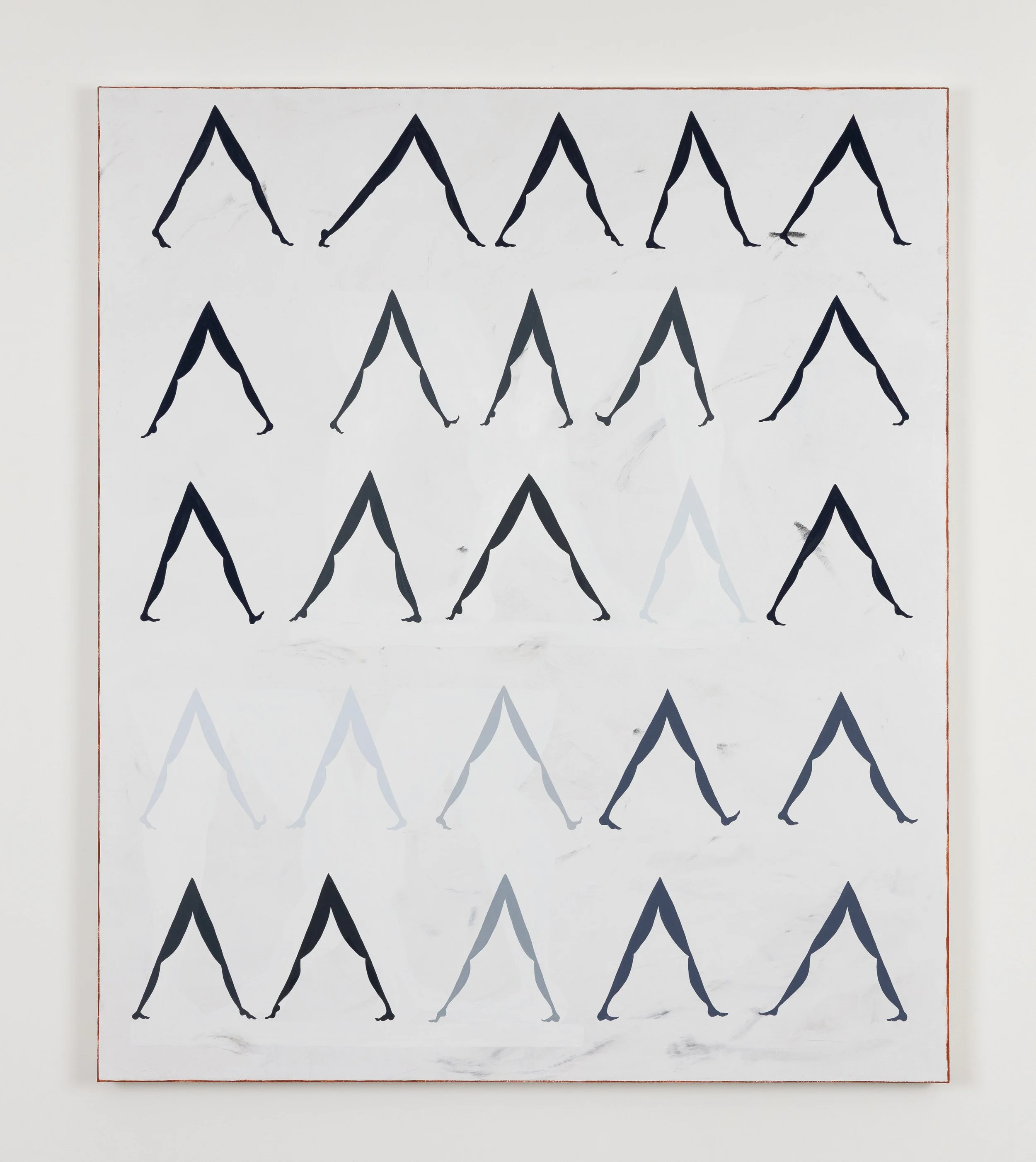 Legs , 2025 oil and acrylic on canvas 62 × 53 inches