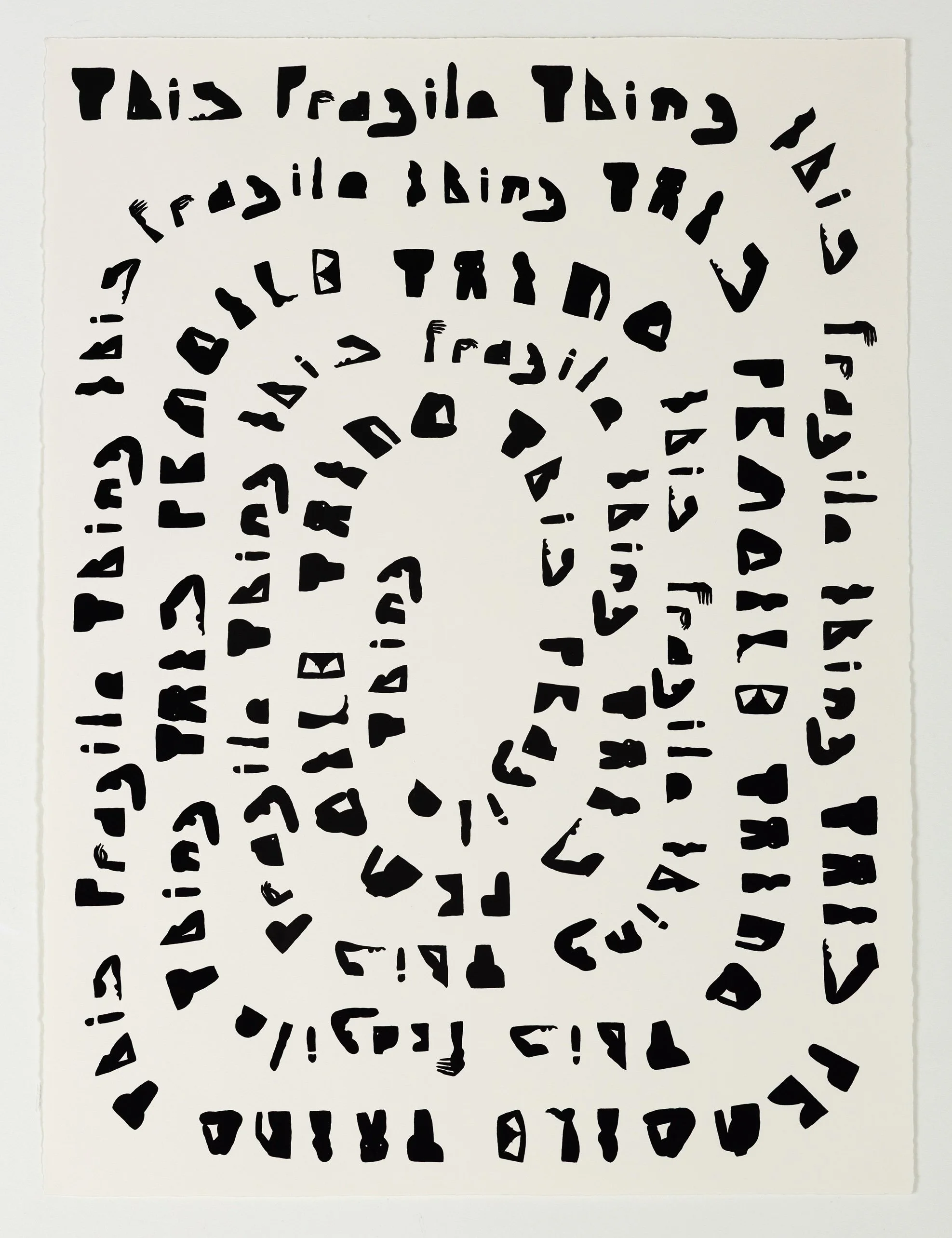 This Fragile Thing , 2025 gouache on paper 30 × 22.5 inches Private Collection